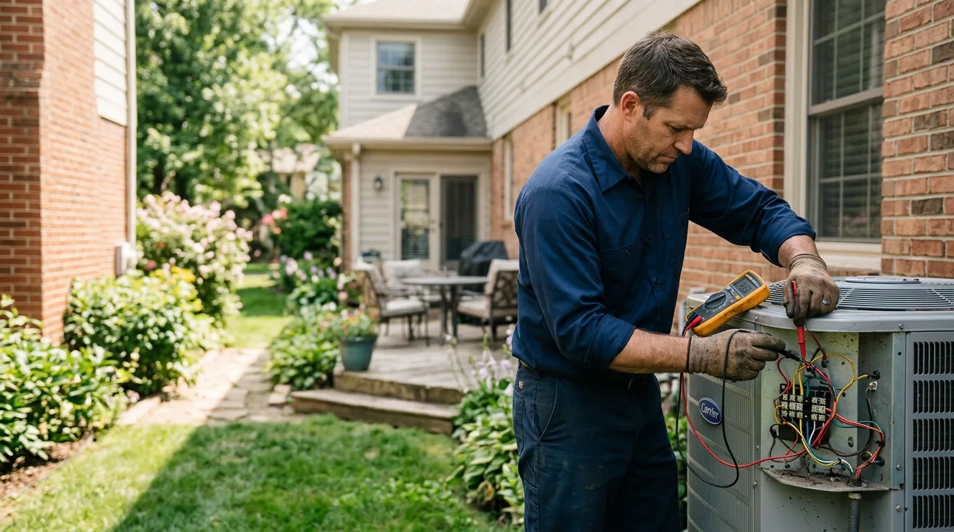 HVAC technician working near Allen, KY